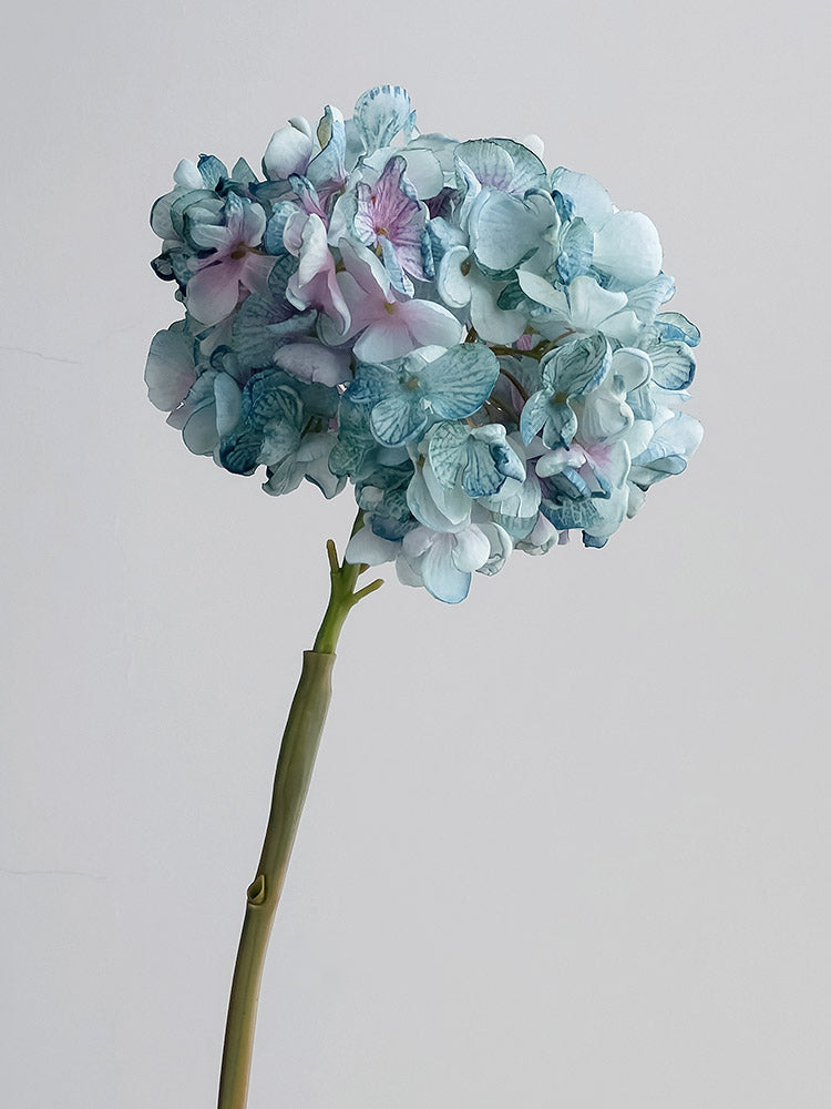 Real Touch Faux Hydrangea Stem – Full Bloom Floral Branch – 26"