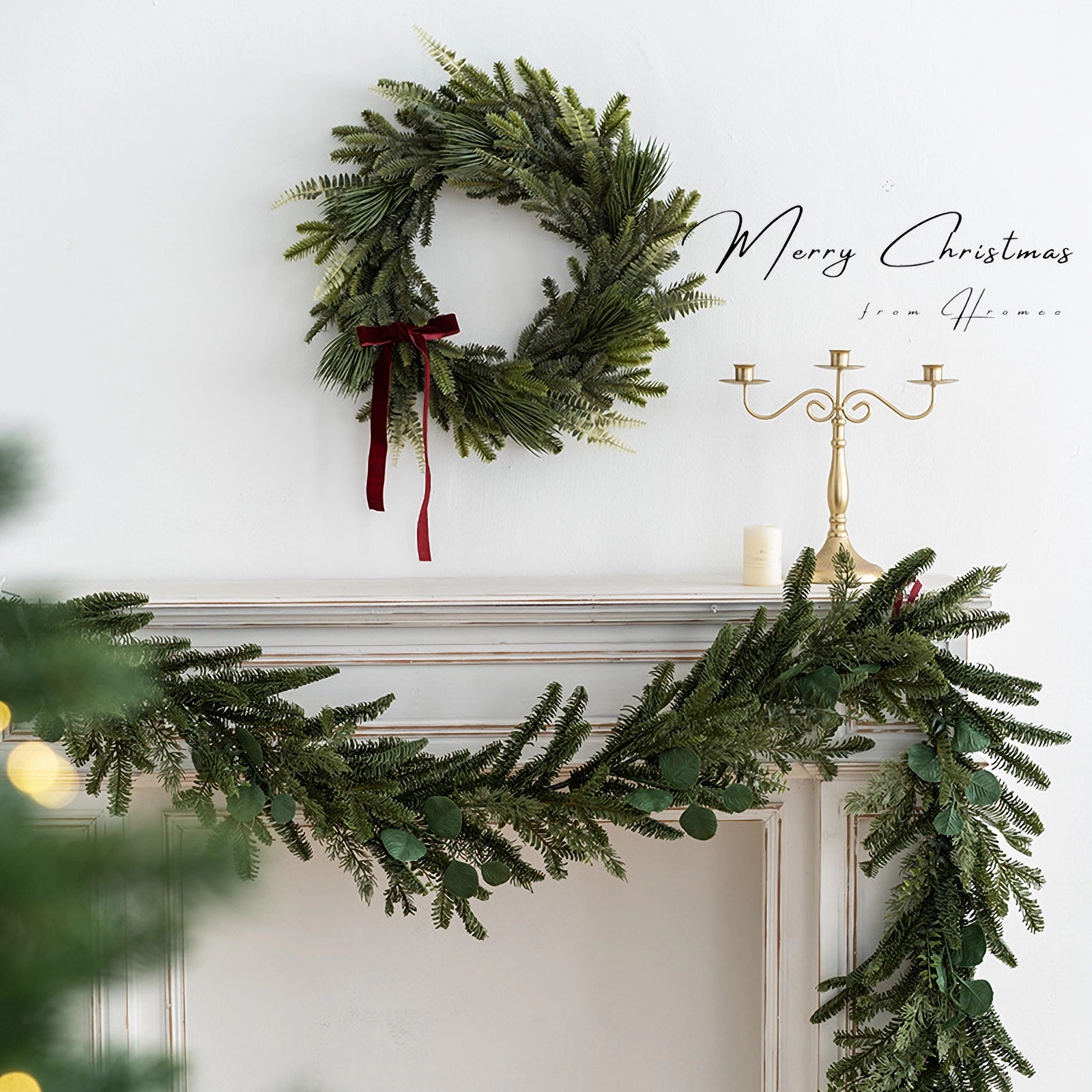 Deluxe künstliche Weihnachts-Tannengirlande - 79&