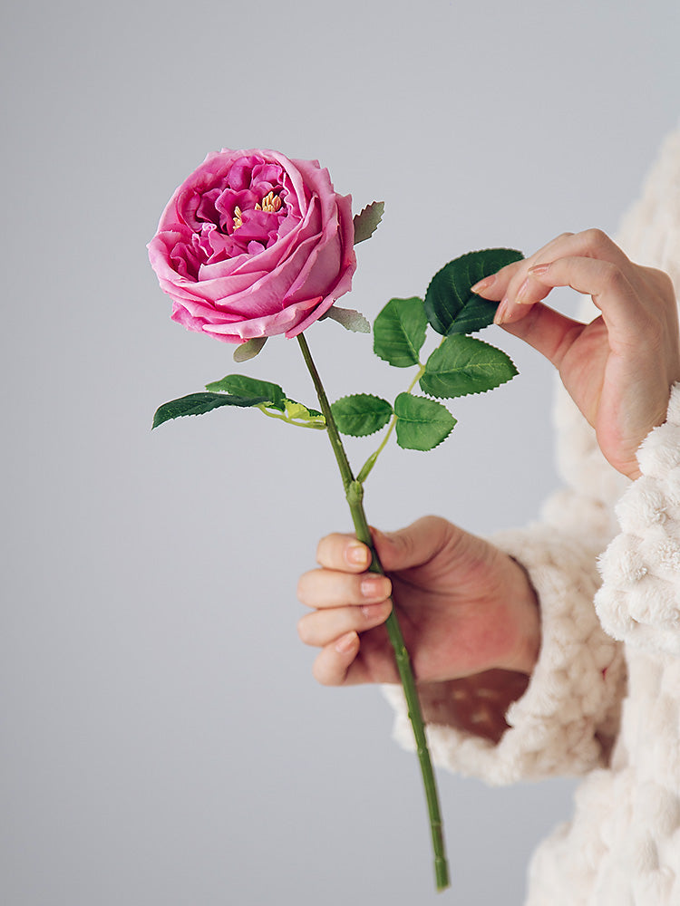 Gartenrose Real Touch Seidenblume - 17,5"