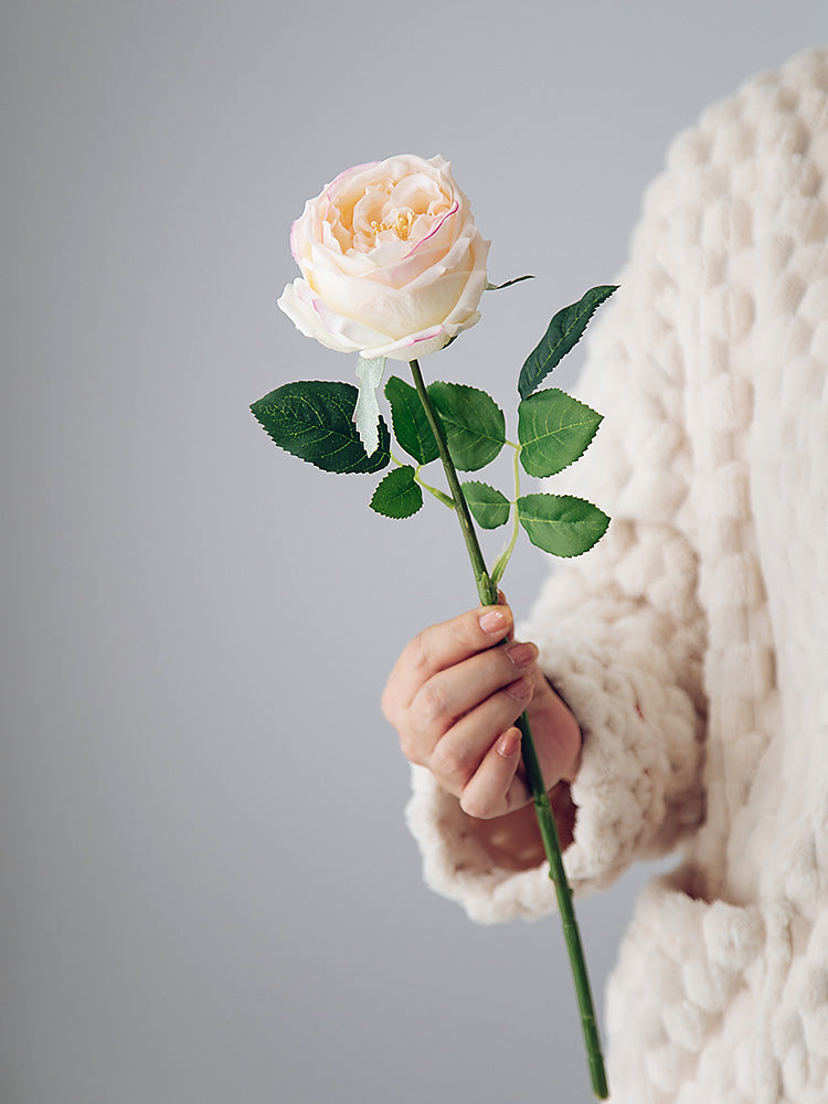 Gartenrose Real Touch Seidenblume - 17,5"