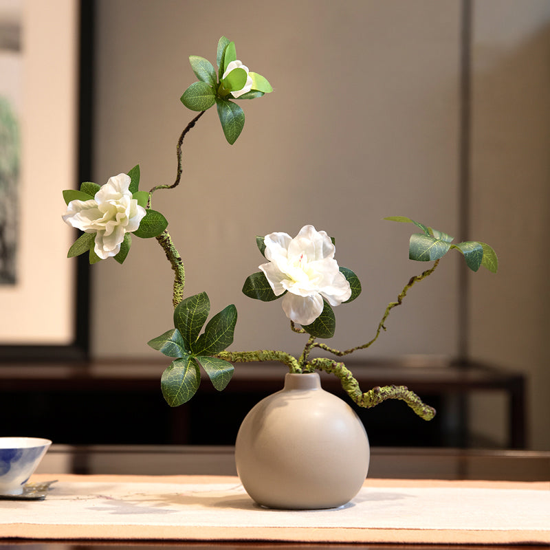 Faux Azalea Stem - Decorative Floral Branch for Vase Styling - 26"