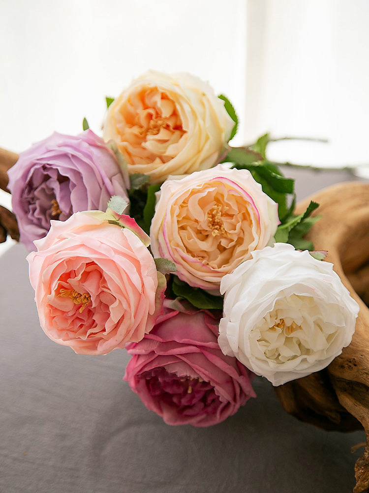 Gartenrose Real Touch Seidenblume - 17,5"