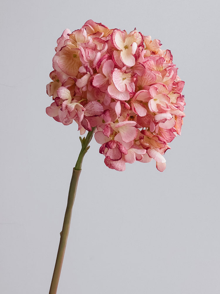 Real Touch Faux Hydrangea Stem – Full Bloom Floral Branch – 26"