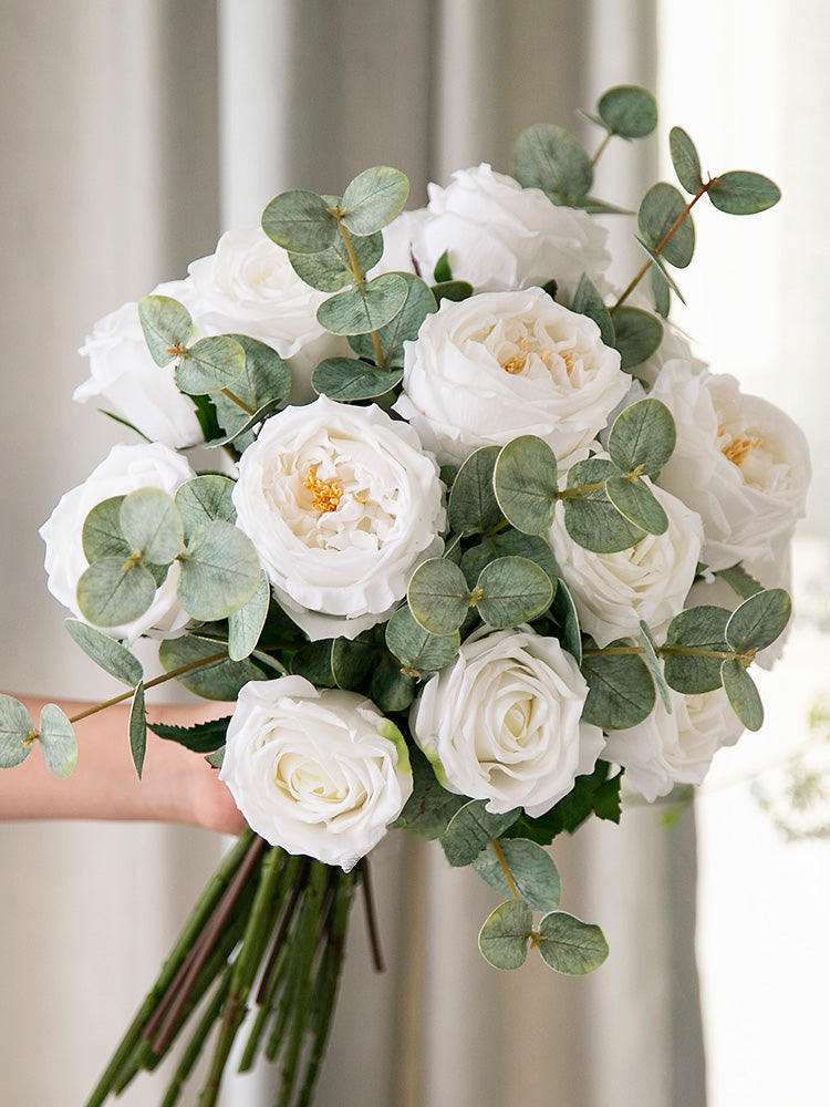 Gartenrose Real Touch Seidenblume - 17,5"