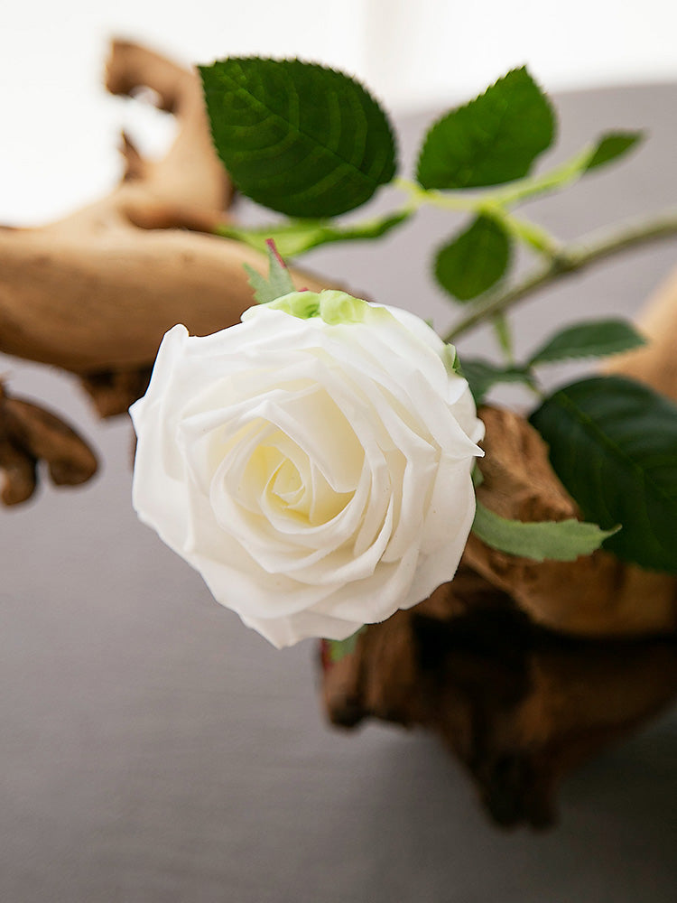 Loulan Rose Real Touch Seidenblume - 17,5"