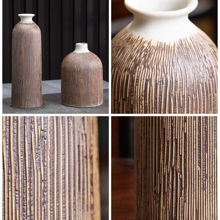 Zen ceramic vase - 7"