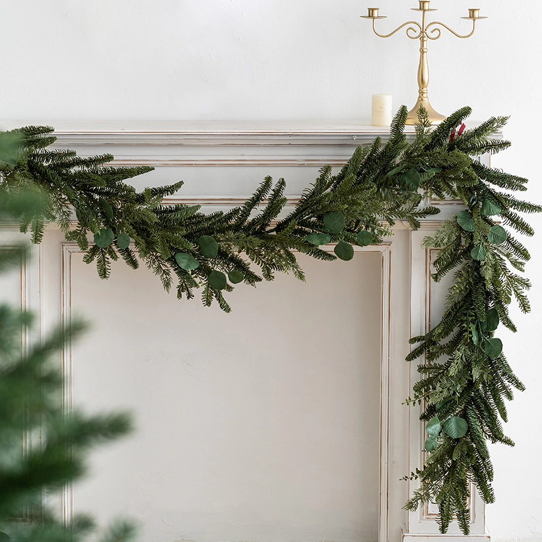 Deluxe Artificial Christmas Pine Garland - 79&