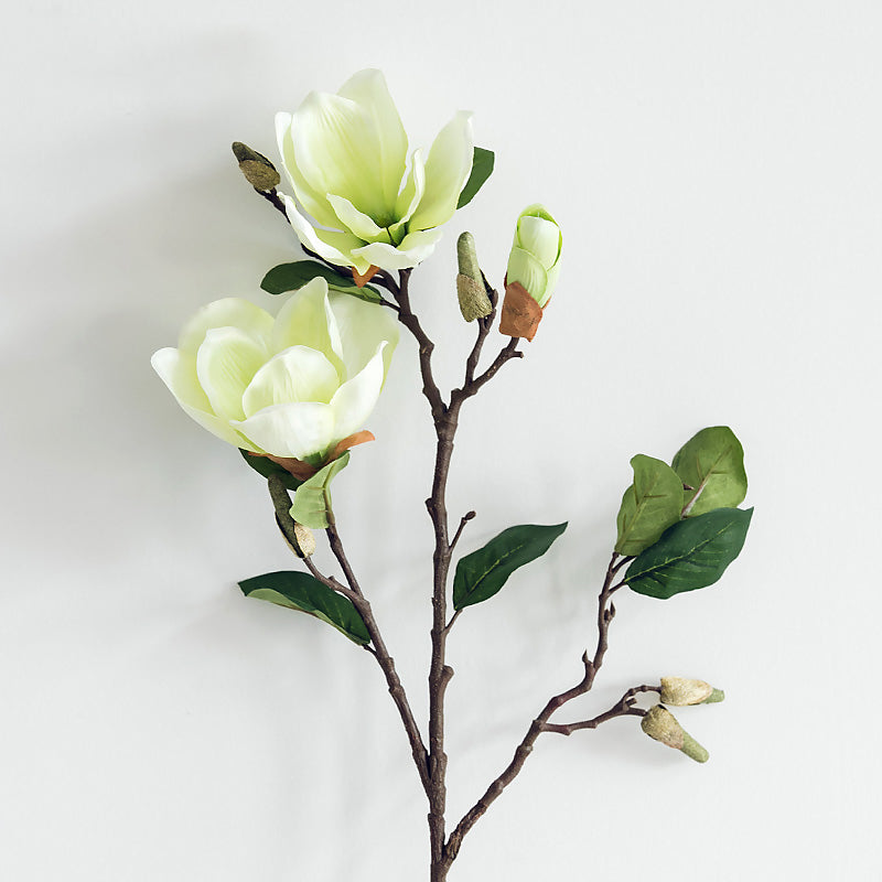 Artificial Magnolia Stem - Tall Floral Branch for Vase Decor - 27.5"