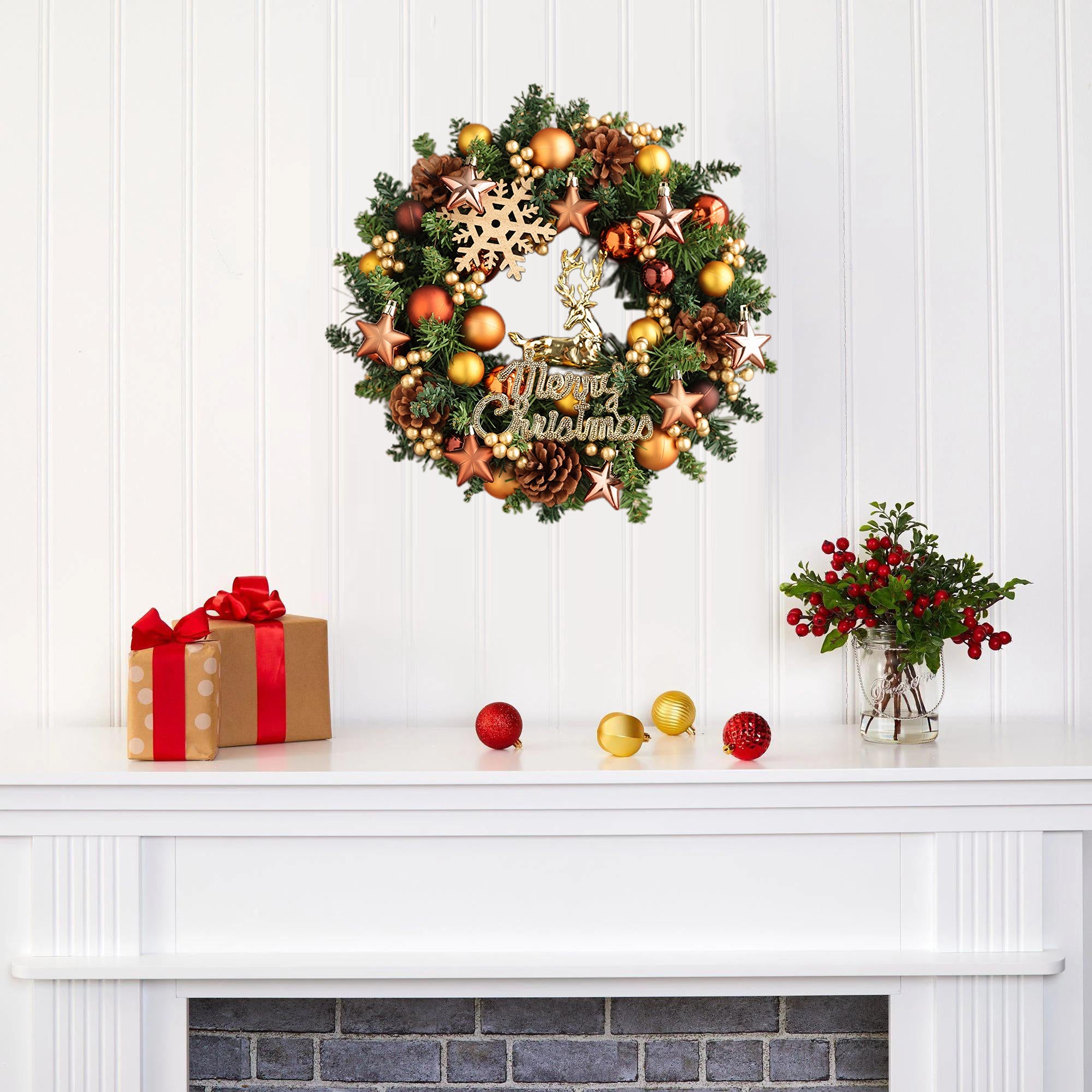 Original Design Luxury Artificial Christmas Wreath - 12.6&