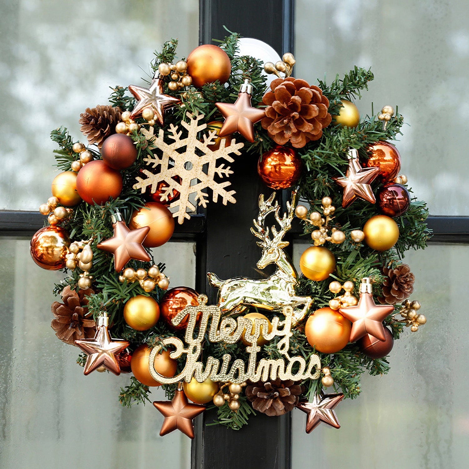 Original Design Luxury Artificial Christmas Wreath - 12.6&