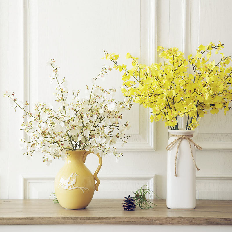 Natural clay ceramic vase - 9"