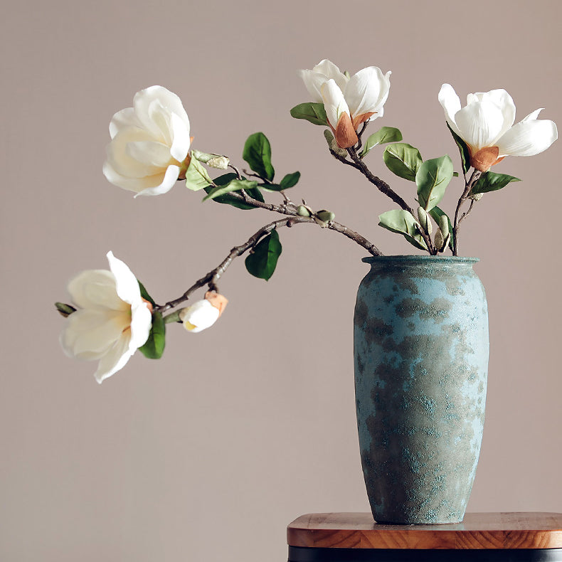 Artificial Magnolia Stem - Tall Floral Branch for Vase Decor - 27.5"