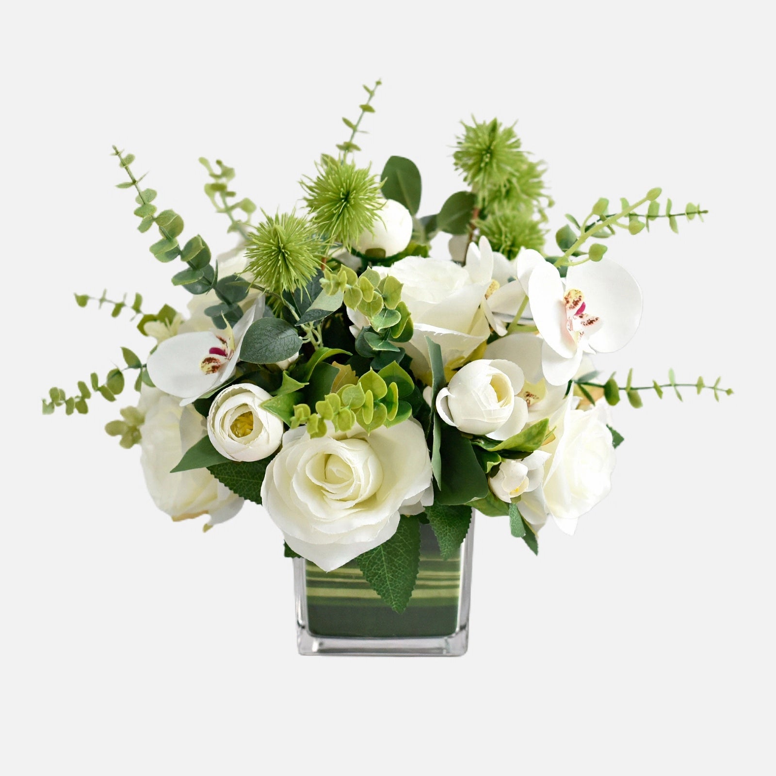 White Artificial Flower Centerpiece - 10.6‘’